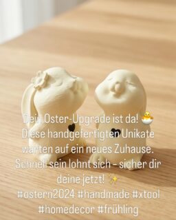 Dein Oster-Upgrade ist da! 🐣 Diese handgefertigten Unikate warten auf ein neues Zuhause. Schnell sein lohnt sich – sicher dir deine jetzt! ✨
#ostern2024 #handmade #xtool #homedecor #frühling